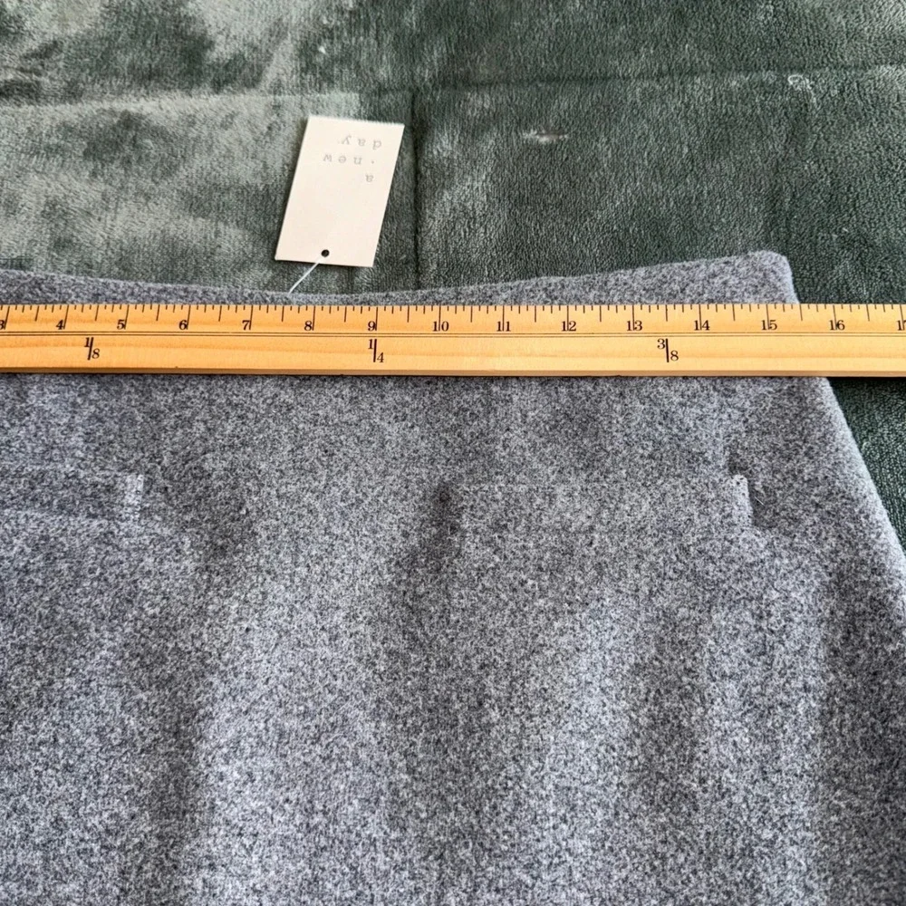 NWT A New Day Heather Grey A-Line Mini Skirt Size 8 Minimalist Academia Preppy